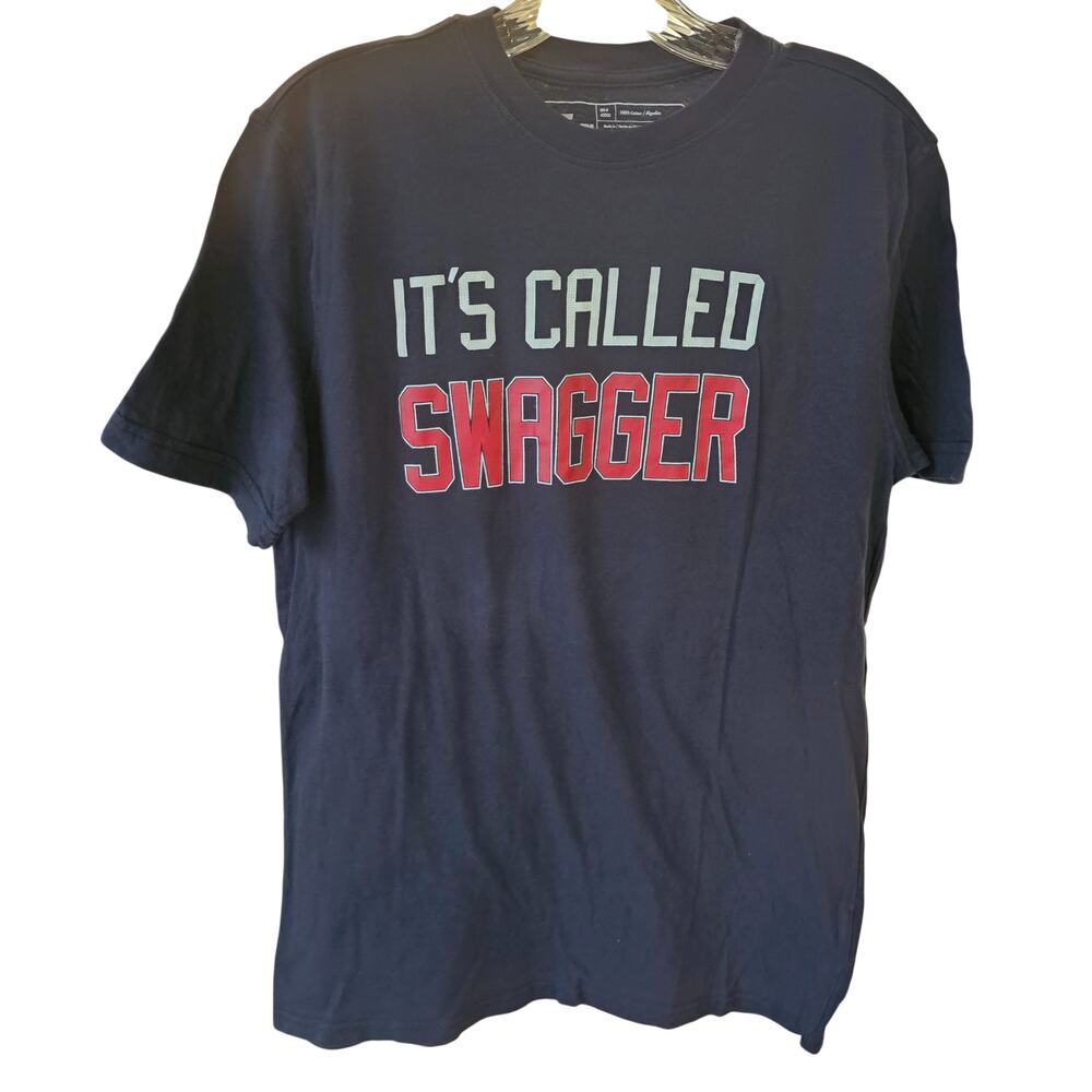 Athletech Mens Graphic T-Shirt Black "It's Called Swagger" Size S